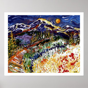Poster Por do sol olímpico