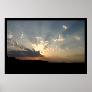 Poster Por do sol perfeito