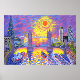 Pôster Por do sol: Piscina de Londres 2013