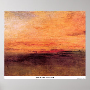 Pôster Por do sol por Joseph Mallord Turner
