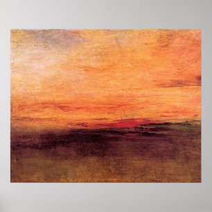 Pôster Por do sol por Joseph Mallord Turner