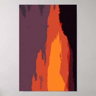 Poster pôr do sol simplificado