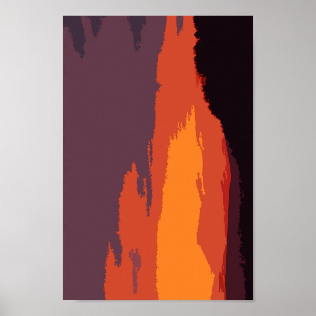 Poster pôr do sol simplificado (Frente)