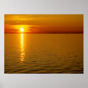 Poster Por do sol sueco das ilhas