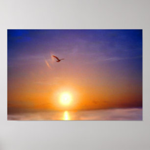 Poster Pôr do Sol Tranquilo