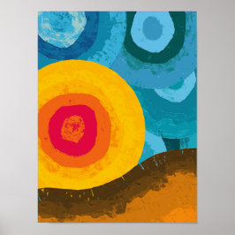 Poster Pôr do Sol Vibrante de Cabo Verde