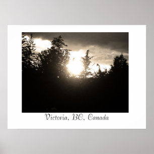 Pôster Por do sol, Victoria, BC, Canadá