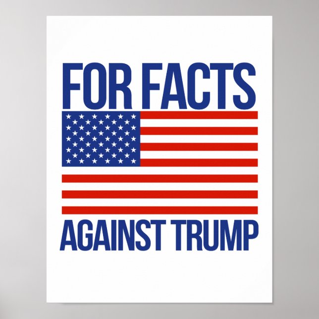 Pôster Por Fatos Contra Trump - Pro-Science - (Frente)