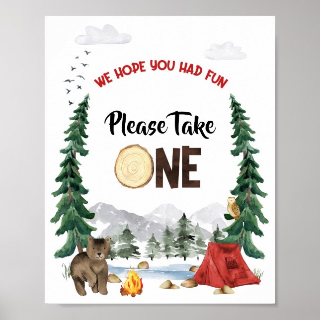 Poster Por favor, aceite um sinal de favor de uma parte (Frente)