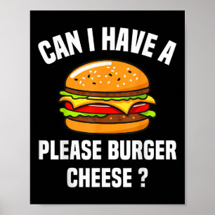 Poster Por favor, Burger Queijo Hamburger Churrasco Queij