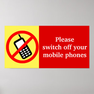 Pôster Por Favor Desligue os Seus Telemóveis