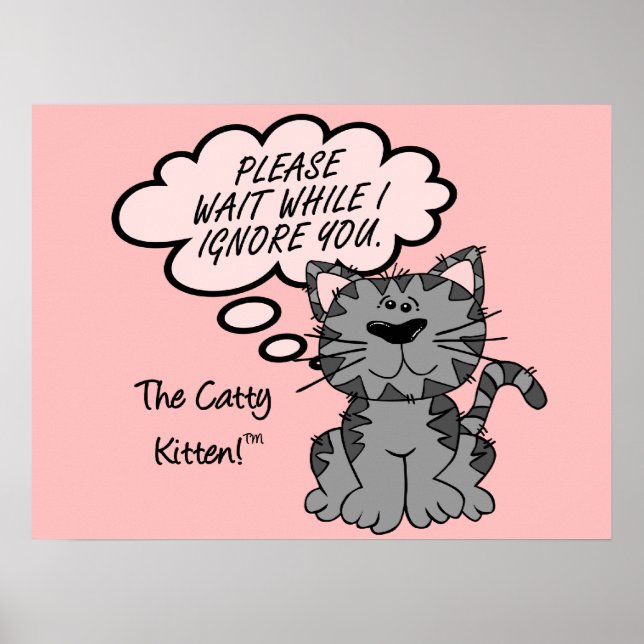 Pôster Por favor, espere enquanto eu o ignoro (Frente)
