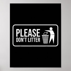 Poster Por favor, não assine o Reciclar do Dia da Terra