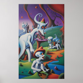 Poster Por favor, não coma a arte, cara - Ken Gage Art