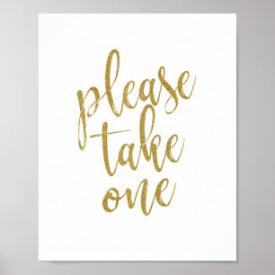 Pôster Por Favor Pegue Um Cartaz de Casamento Brilhante 8