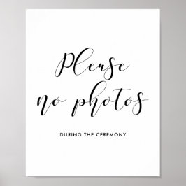 Poster Por favor, sem fotos, sinal de casamento