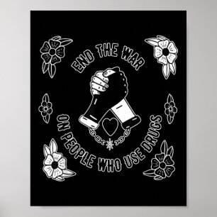 Poster Pôr Fim À Guerra Contra Pessoas Que Usam Roupa de 