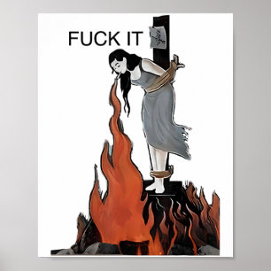 Poster Por Isso é Engraçado - Bruxa Está Ardendo Em Chama
