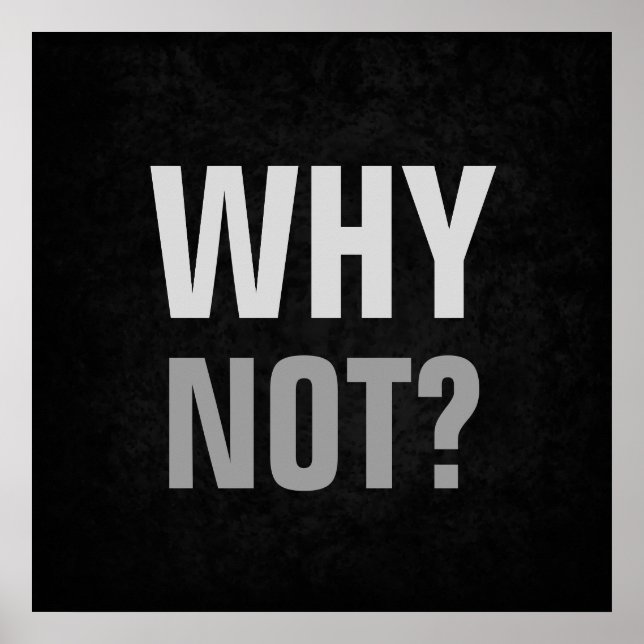 Poster Por que não as possibilidades de inspiração (Frente)