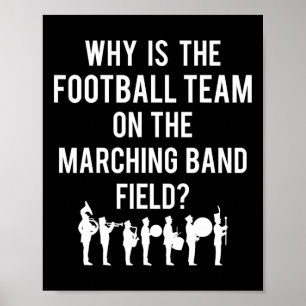 Poster Por Que O Time De Futebol Está No Campo Da Banda É