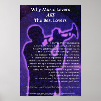 Poster Por que os amantes de música são os melhores Poste