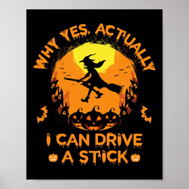 Poster Por Que Sim Posso Dirigir Um Pau - Halloween W (Frente)