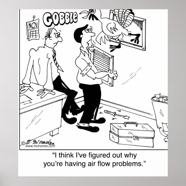 Poster Por que você está tendo problemas de fluxo de ar (Frente)