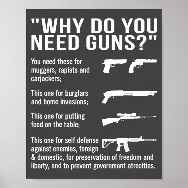 Poster Por Que Você Precisa de Armas  (Frente)