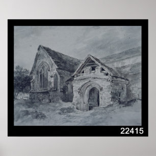 Pôster Porch and Transept of a Church, c.1850-11
