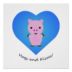 Pôster Porco Hoge Kisses