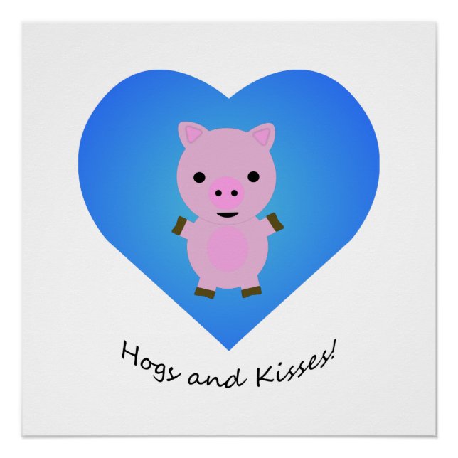 Pôster Porco Hoge Kisses (Frente)