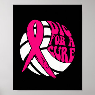 Poster Porco Para Cancer De Voleibol De Fita Cura