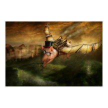 Porco Voador - Steampunk - O suíno voador