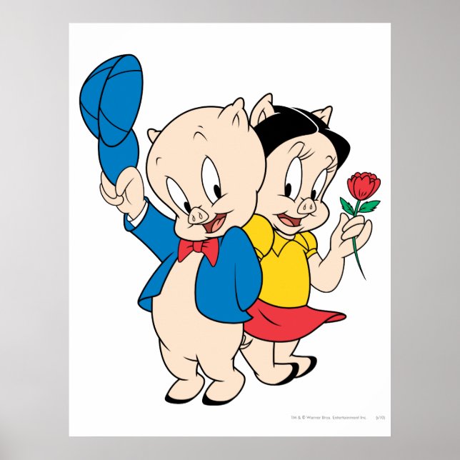 Poster Porky Pig e Petunia (Frente)