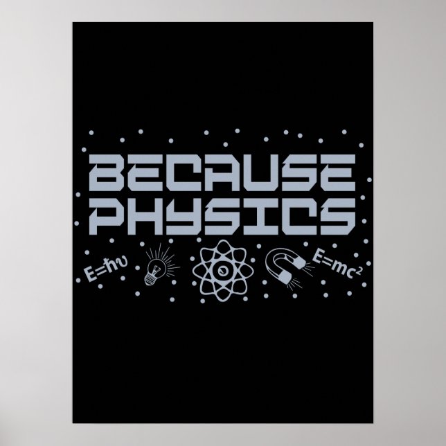 Poster Porque a Física é engraçada (Frente)