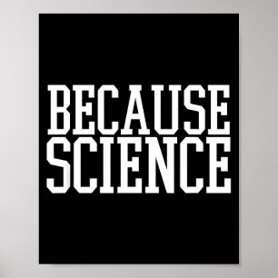 Poster Porque Camiseta engraçada de dizer científico para
