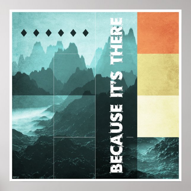 Pôster Porque está lá (Frente)