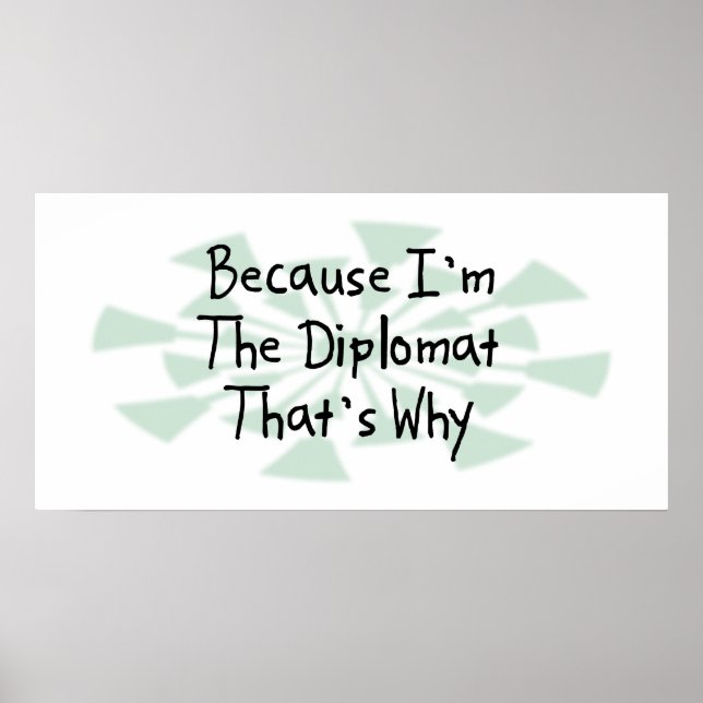 Poster Porque eu sou o diplomata (Frente)