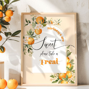 Poster Porque os Aniversários são doces e dão uma volta