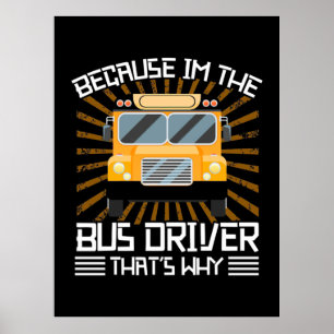 Poster Porque Sou O Controlador De Ônibus