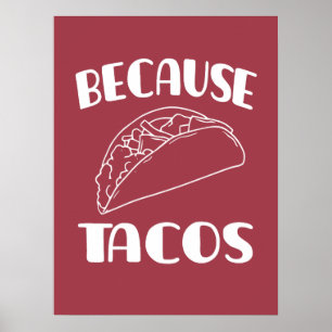 Poster Porque Tacos
