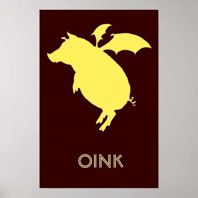 Pôster Porquinho voador (Frente)