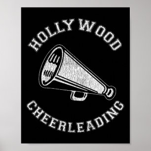Poster Porrista Hollywood Distressed Retro Anos 90