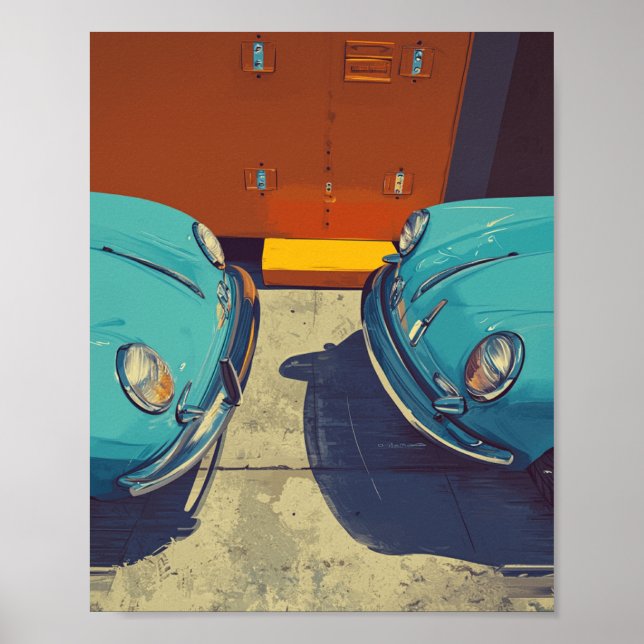 Poster Porsche 356 (Frente)