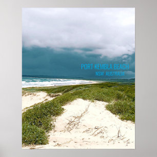 Poster Port Kembla Wollongong Beach NSW