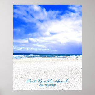 Poster Port Kembla Wollongong Beach NSW