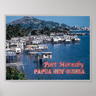 Poster Port Moresby - Papua-Nova Guiné -