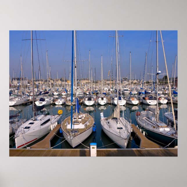 Poster Port of Saint-Vaast-la-Hougue in France  (Frente)