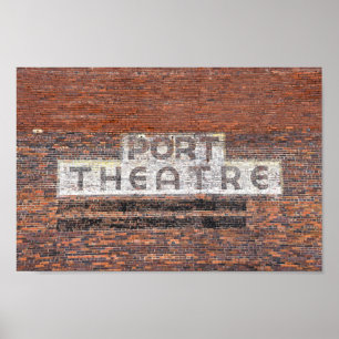 Poster Port Theater Sign, Port Ruas.