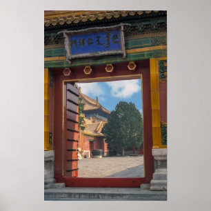 Poster Porta aberta na cidade proibida - Pequim, China